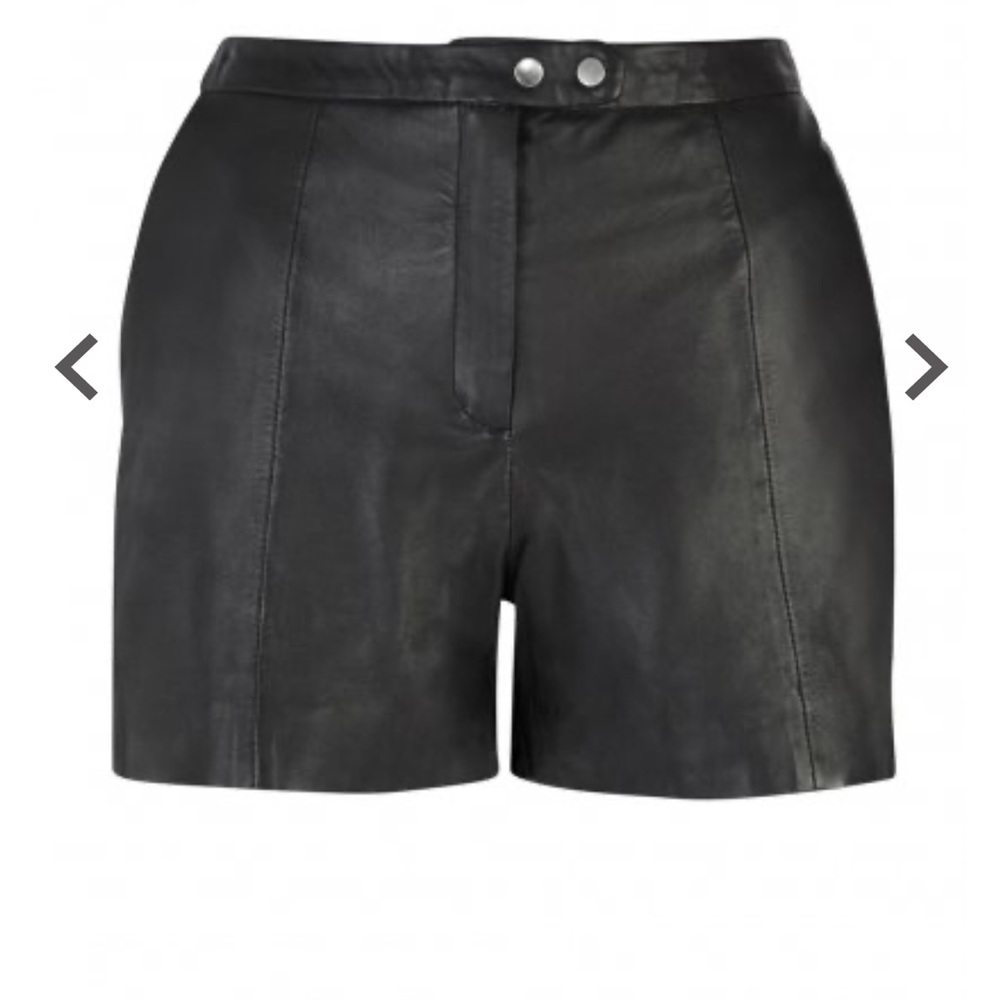 Muuba Lena Black Leather Shorts